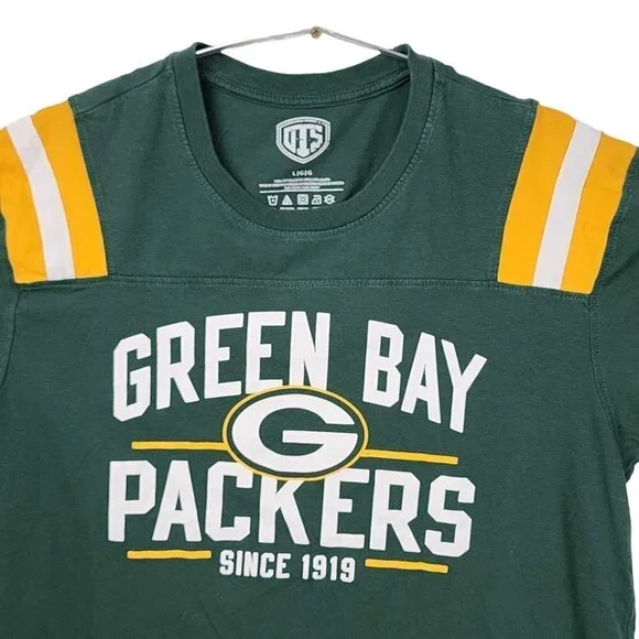 OTS Green Bay Packers football vintage T-shirt, size large - Picture 5 of 6
